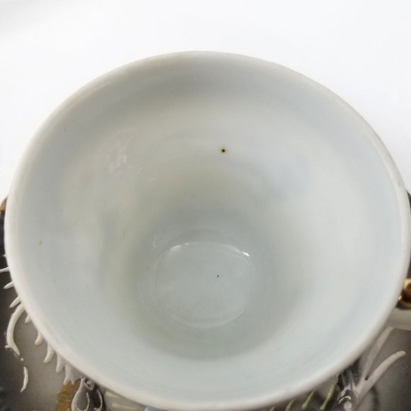 Dragon Ware Japanese Moriage Tutani Set 6 Demitasse Coffee Cup Saucer - Picture 8 of 14